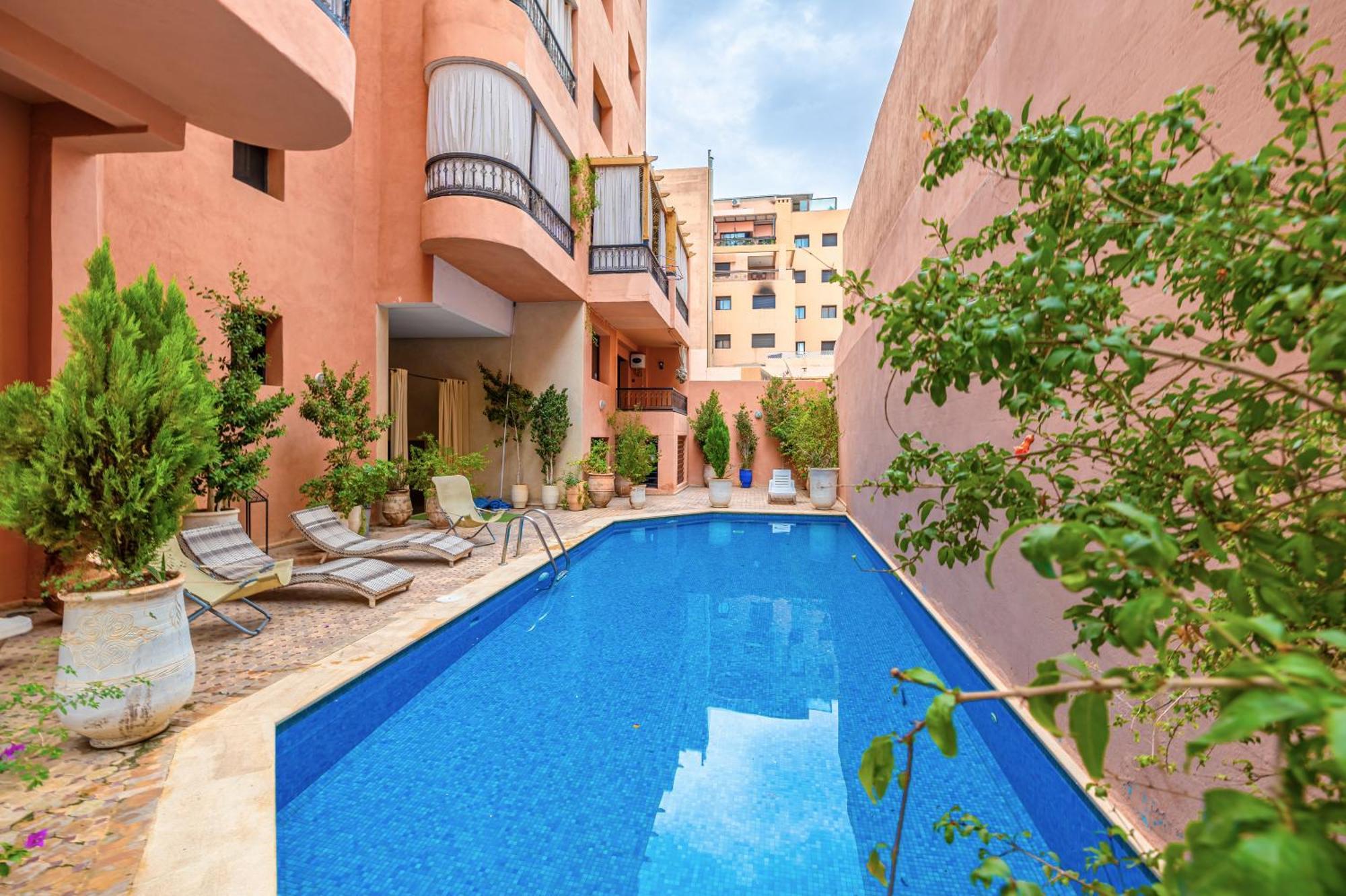 Le Jasmin - Appartement Authentique A Gueliz Marraquexe Exterior foto